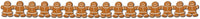 jointed gingerbread streamer measures 5 feet 4 inches