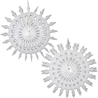 22" white tissue snowflake 1 per package
