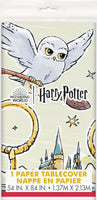 Harry Potter paper tablecover with measuring 54 inches by 84 inches
