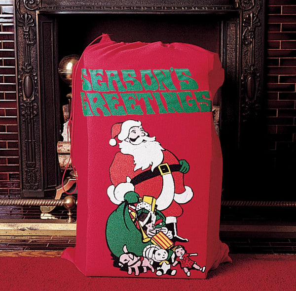 Santa bag measures 22 inches by 30 inches