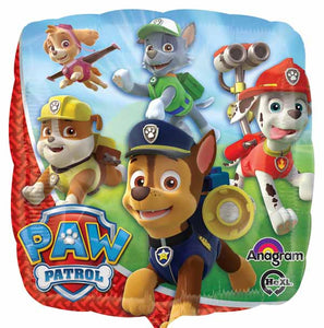 paw patrol 18 inch foil balloon