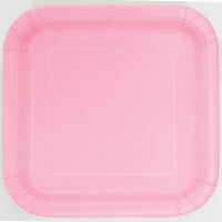Square Paper Dinner Plate, 9 inch 14CT (19 colours)