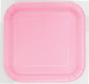Square Paper Dinner Plate, 9 inch 14CT (19 colours)