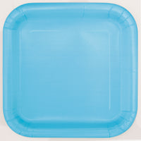 Square Paper Dinner Plate, 9 inch 14CT (19 colours)