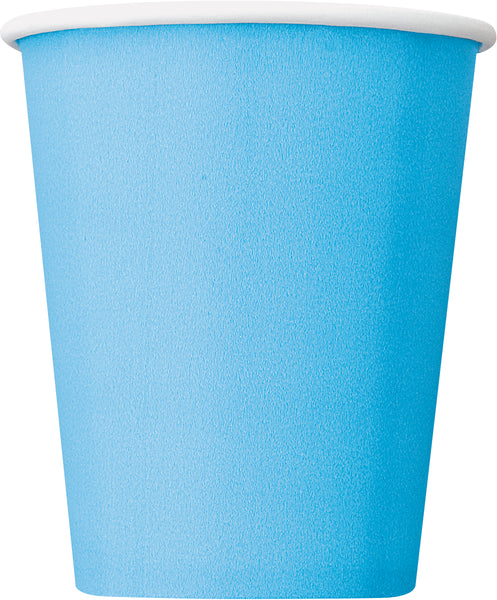 Powder Blue paper cups 9 oz