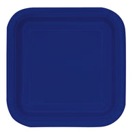 Square Paper Dinner Plate, 9 inch 14CT (19 colours)
