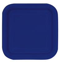 Square Paper Dinner Plate, 9 inch 14CT (19 colours)