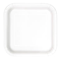 Square Paper Dinner Plate, 9 inch 14CT (19 colours)
