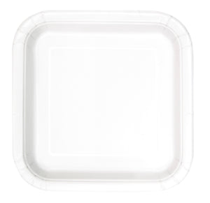 Square Paper Dinner Plate, 9 inch 14CT (19 colours)