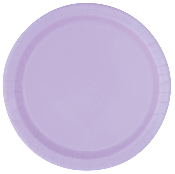 Lavender paper dinner plates
