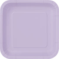 Lavender Square Dessert Plates
