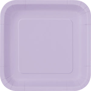 Lavender Square Dessert Plates