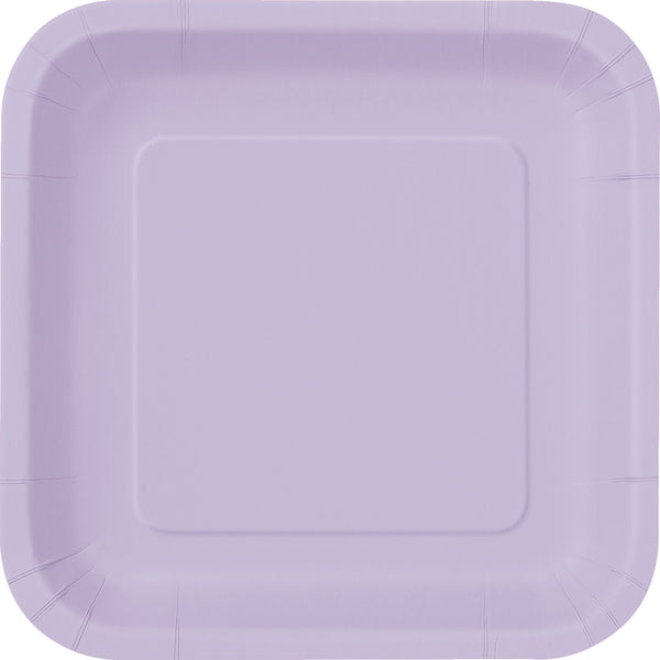 Lavender Square Dessert Plates
