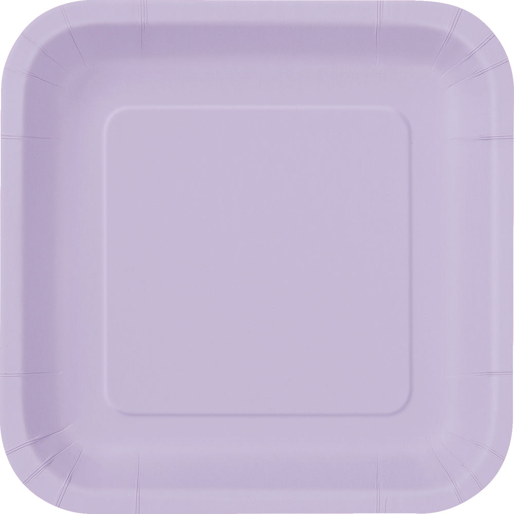 Lavender Square Dessert Plates