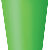 lime green paper cups 9 oz