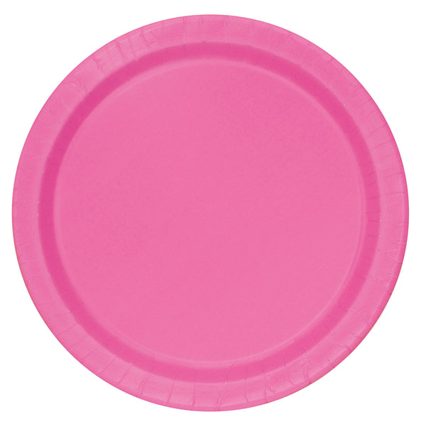 Hot Pink Dessert Plates