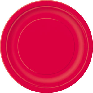 Red Dessert Plates