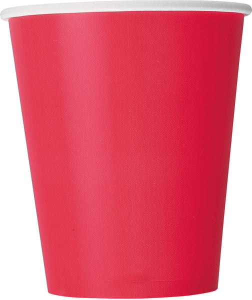 Red paper cups