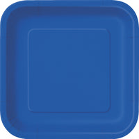 Square Paper Dinner Plate, 9 inch 14CT (19 colours)
