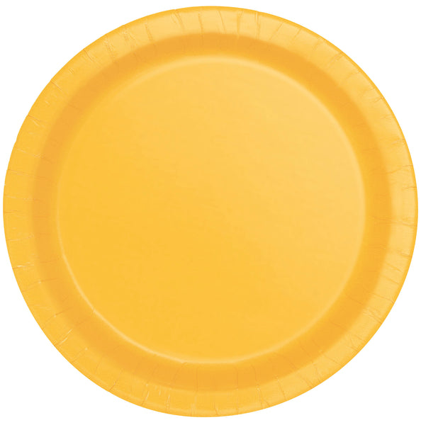 Sunflower Yellow Dessert Plates