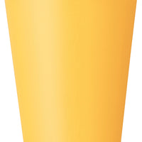 Sunflower Yellow paper cups 9 oz