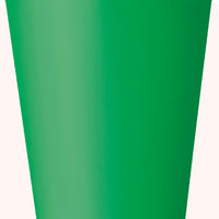 Emerald Green paper cups 9 oz