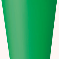 Emerald Green paper cups 9 oz