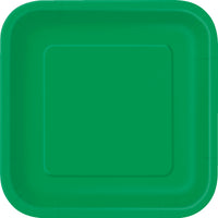 Square Paper Dinner Plate, 9 inch 14CT (19 colours)
