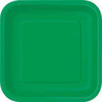 Square Paper Dinner Plate, 9 inch 14CT (19 colours)