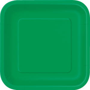 Square Paper Dinner Plate, 9 inch 14CT (19 colours)