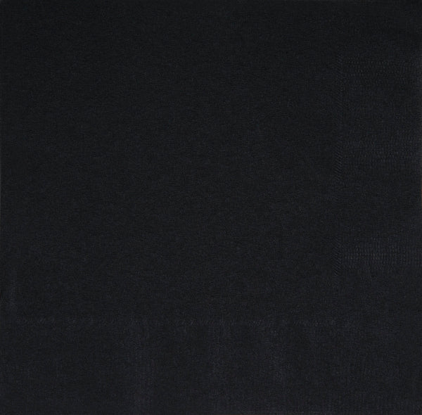 black beverage napkins