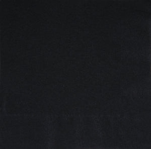 Black Luncheon Napkins
