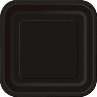 Square Paper Dinner Plate, 9 inch 14CT (19 colours)
