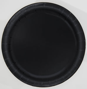 Black paper dinner plates