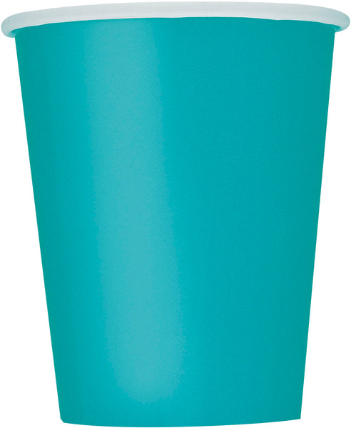 Caribbean teal Paper Cups
