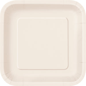 Square Paper Dinner Plate, 9 inch 14CT (19 colours)