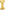 Gold Foil I letter balloon 34 inch