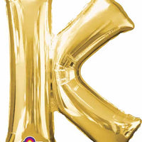 Gold Foil K letter balloon 34 inch