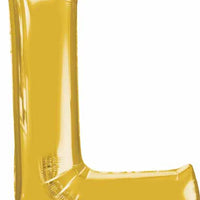 Gold Foil L letter balloon 34 inch