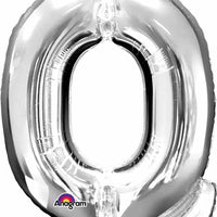 silver foil letter Q balloon 34 inch
