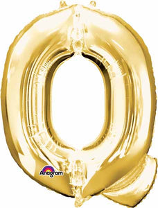 Gold Foil Q letter balloon 34 inch