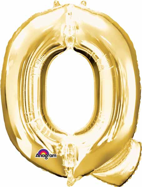 Gold Foil Q letter balloon 34 inch