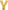 Gold Foil Y letter balloon 34 inch