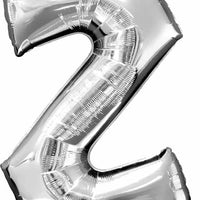 silver foil letter Z balloon 34 inch