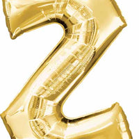 Gold Foil Z letter balloon 34 inch