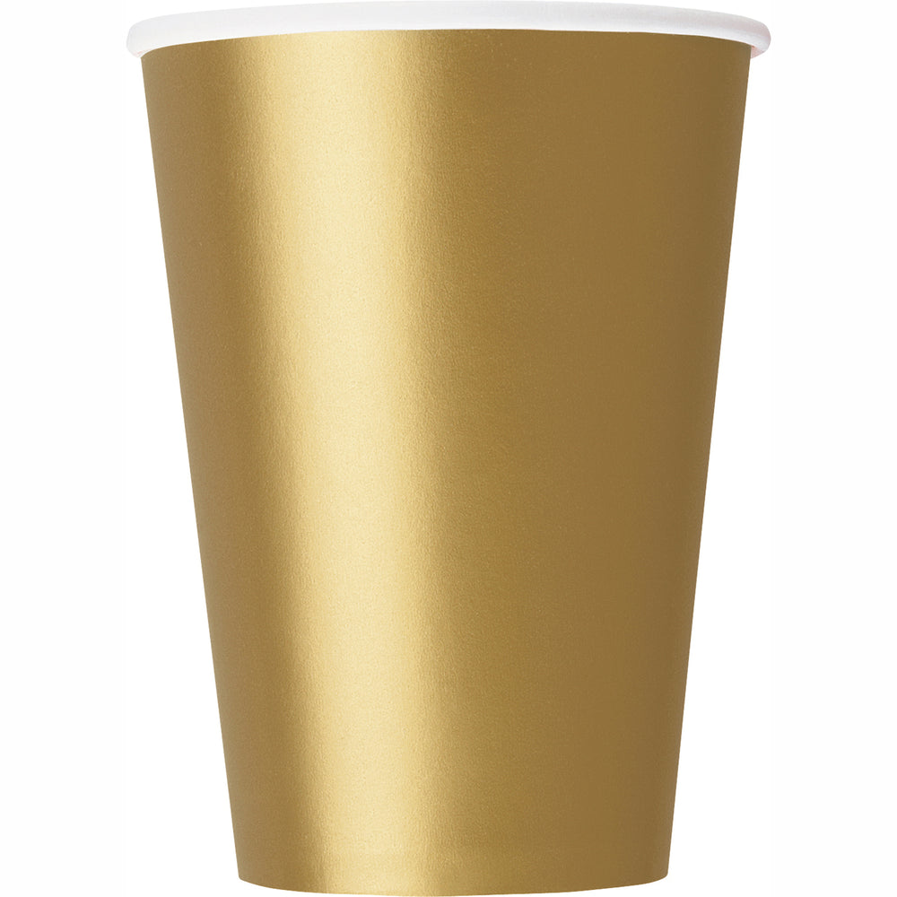 Gold paper cups 9 oz