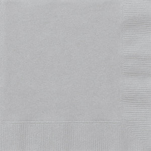 Silver Luncheon Napkins 50/pkg