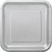Square Paper Dinner Plate, 9 inch 14CT (19 colours)
