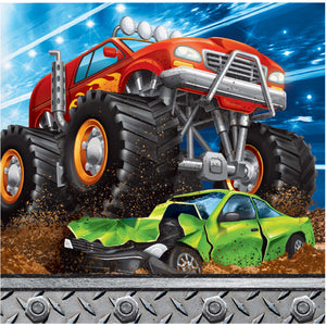 Monster Truck Rally Beverage Napkins 16 per package