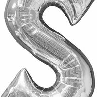 silver $ sign foil balloon 34 inch